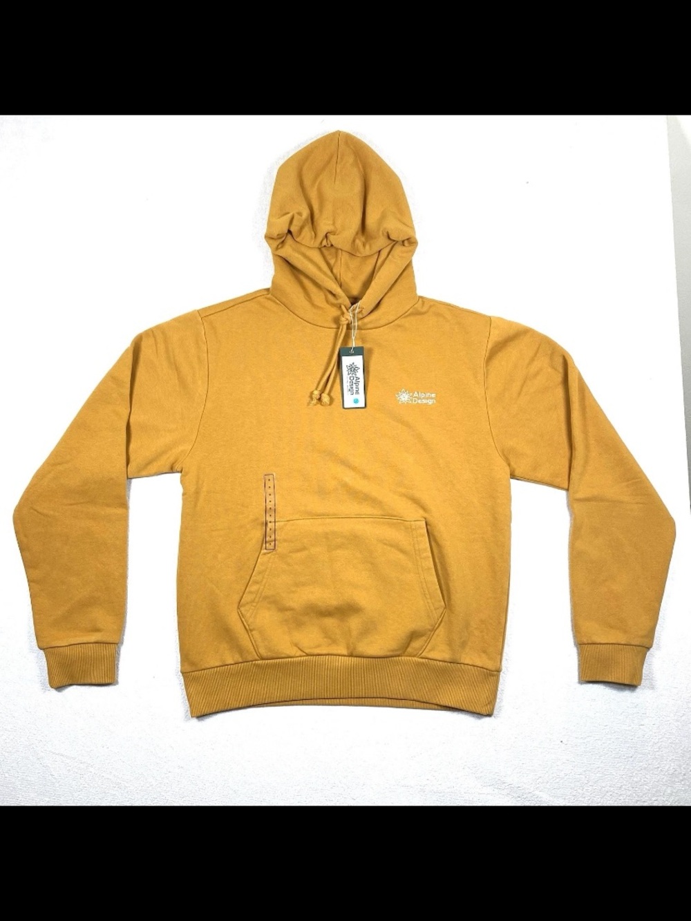 Alpine Design Men’s S Golden Honey Hike Fleece Hoodie Pullover Logo NWT $58